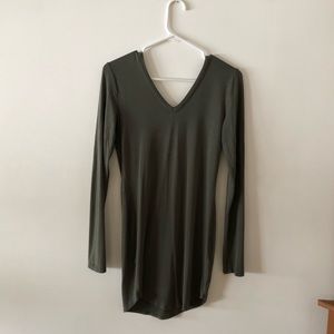 NWOT Olive Green Long Sleeve Bodycon Dress 👗